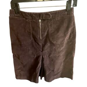 Women's Dark brown corduroy Pencil Skirt